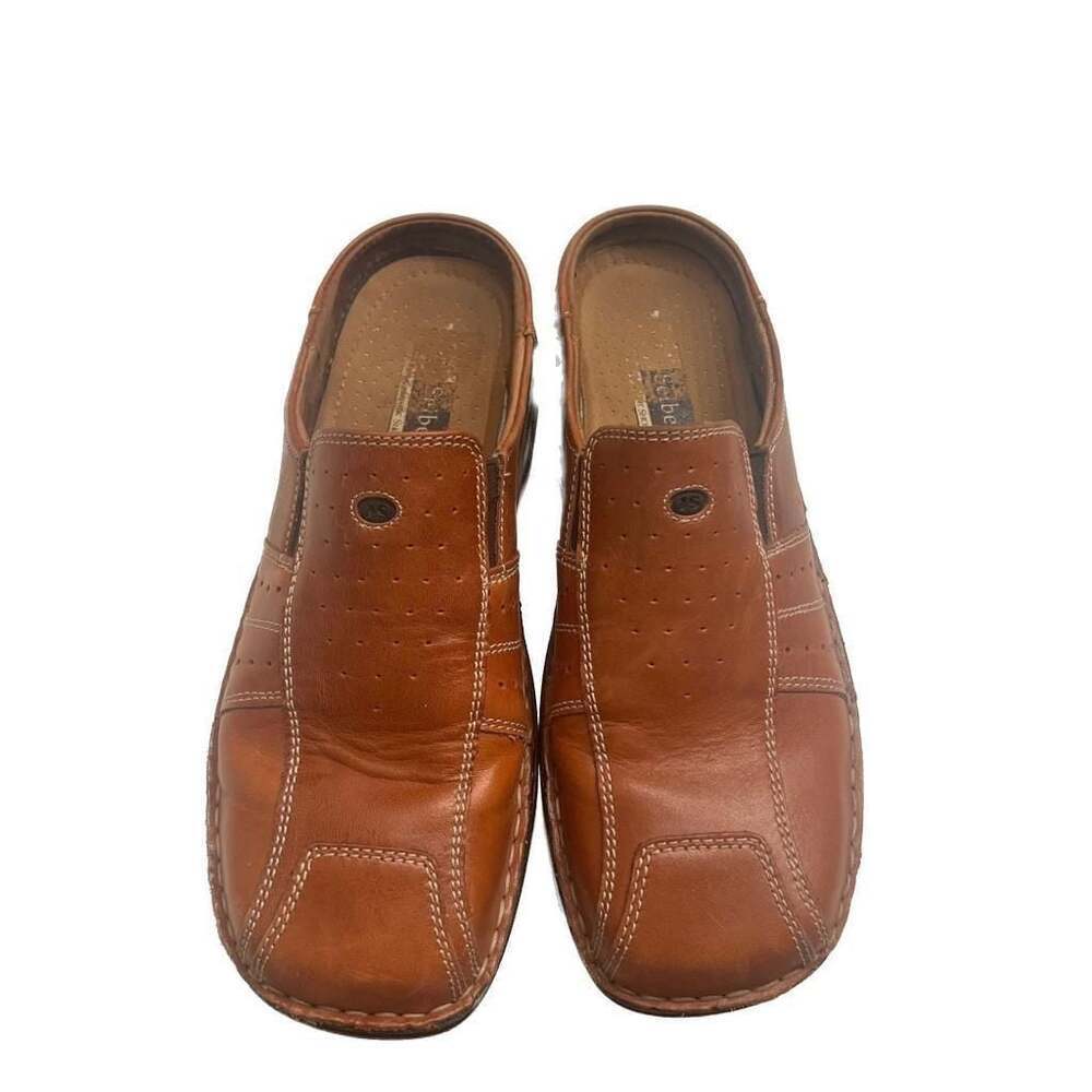 Josef Seibel brown leather mules size 
US 7.5 / EU 40